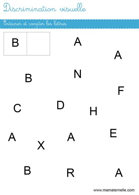 Discrimination Visuelle Entourer Et Compter Ma Maternelle