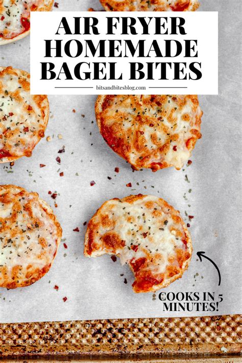 Homemade Bagel Bites in the Air Fryer bits and bites