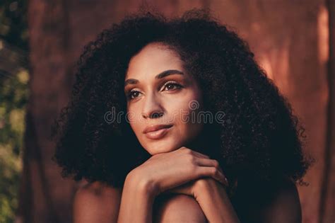 Portrait Of Lovely Dreamy Cute Lady Wear Lingerie Sensual Photo Session Outside Isolated On