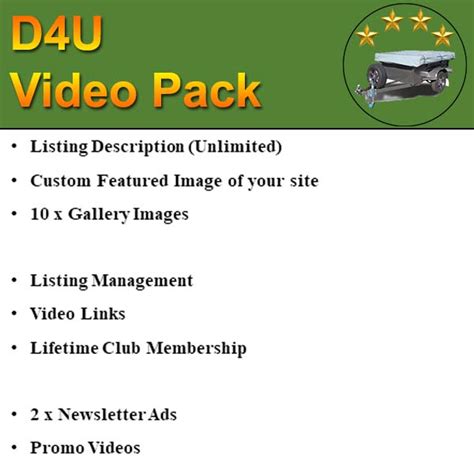 299 Done For You Video Pack Full Range Camping Shop