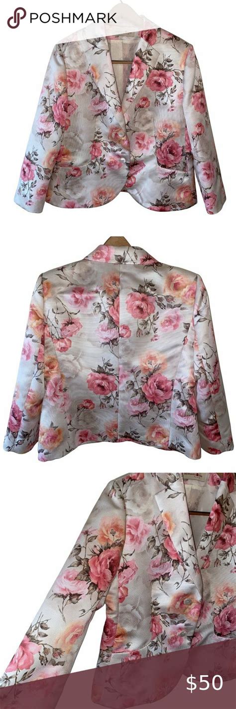 Bernard Zins Paris Nina Floral Blazer Suit Separates Womens