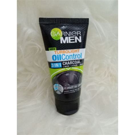 Jual Garnier Men Oil Control 3in1 Charcoal Facial Wash 50ml 100ml