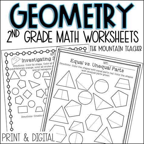 Geometry Worksheets and Assessments | Printable and Google Slides ... - Worksheets Library