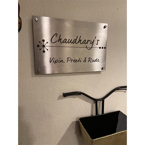 Stainless Steel 304 Engraved Name Plate Waterproof