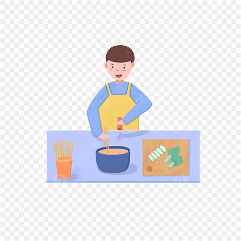 Flat Wind Png Transparent Flat Wind Life Scene Character Cooking Free