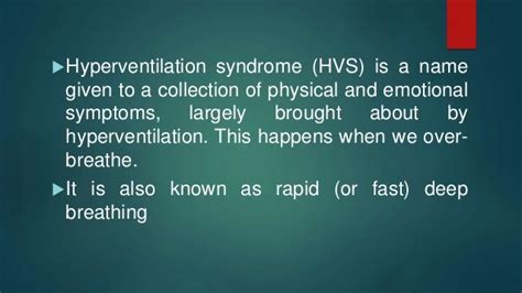 Hyperventilation Syndrome