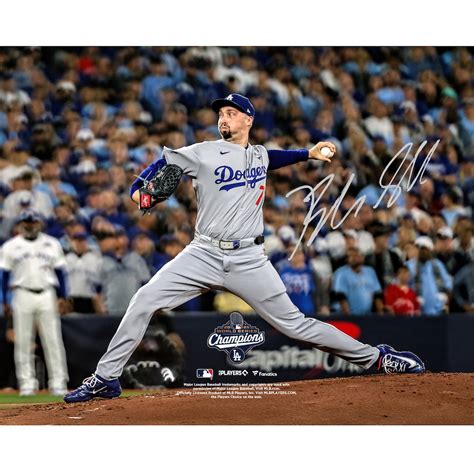 blake snell los angeles dodgers autographed fanatics authentic