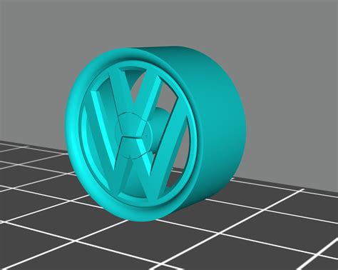 Archivo STL Llantas VW Logo 1 24 17 Plan De Impresora 3D Para