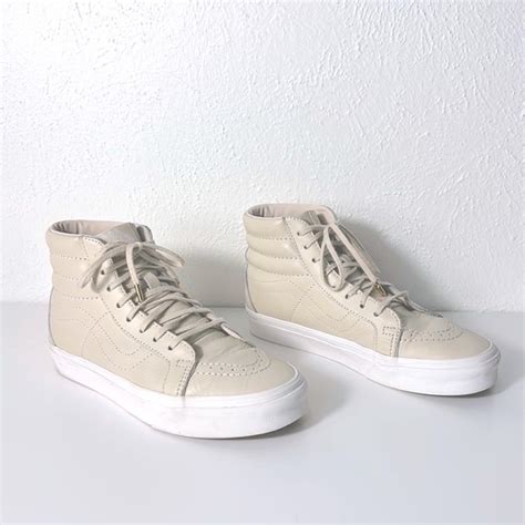 Vans Shoes Vans Unisex Womens Mens Tan Nude Leather Sneakers