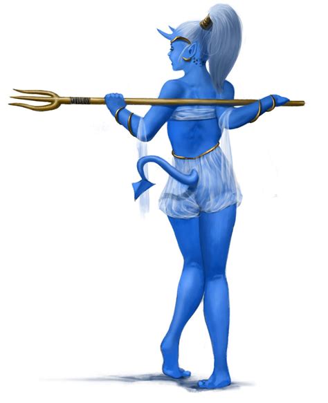 Blue Tiefling by kakakatana on DeviantArt