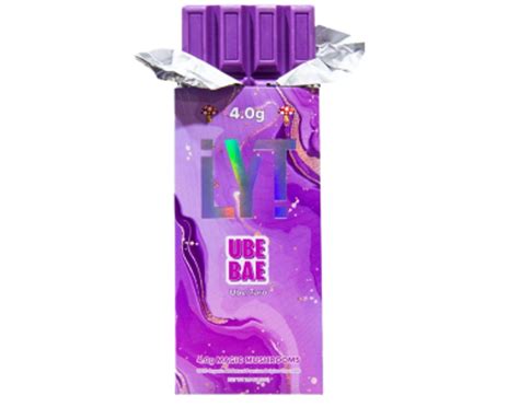 LYT Mushroom Chocolate Bar 4g Ube Bae Top Cola Delivery