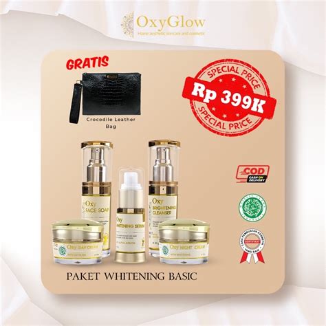 Jual Paket Basic Whitening Oxyglow Perawatan Untuk Masalah Kusam Kulit