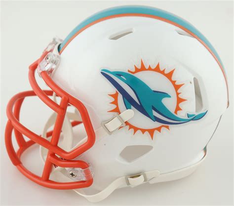 Tyreek Hill Signed Dolphins Flat White Speed Mini Helmet Beckett