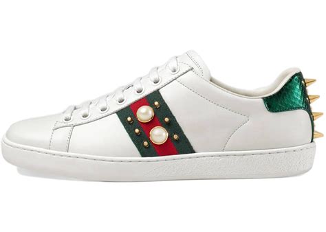 Gucci Ace Studded Pearl W 431887 A38G0 9064 GUCCI 슈프라이즈