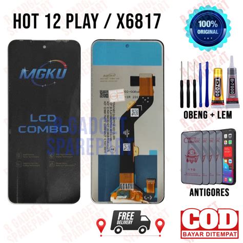 Lcd Infinix Hot 12 Play X6817 Original OEM Quality Lcd Touchscreen Fullset Lazada Indonesia