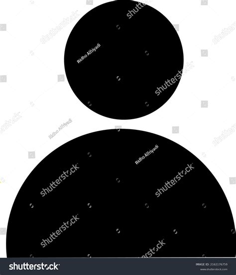 Black Colour People Icon Vector Stock Vector (Royalty Free) 2162176759 ...