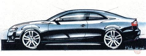 Audi A5 Design Sketch Car Body Design