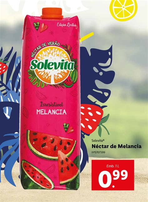 Promo O Solevita N Ctar De Melancia L Em Lidl