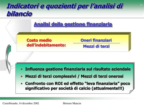 Ppt Riclassificazione E Analisi Di Bilancio Delle Societ Di Calcio