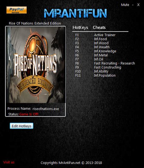 Rise Of Nations Extended Edition Trainer 10 V1 20 MrAntiFun