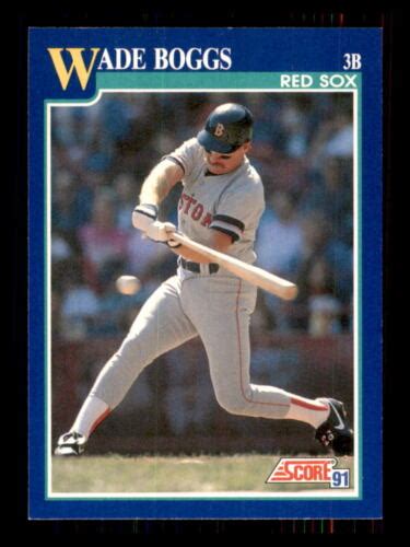 Baseball Score Wade Boggs Boston Red Sox Ebay