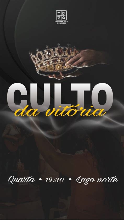 Pin de Roseli de em designer Culto da vitoria Cartaz de divulgação