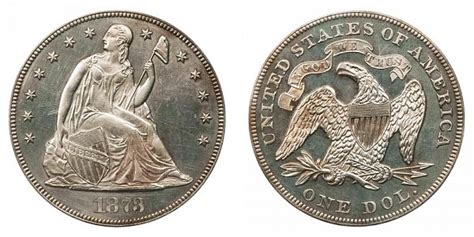 1873 Seated Liberty Silver Dollar Coin Value Prices Photos And Info