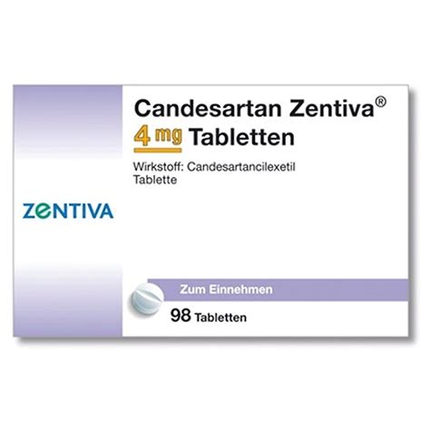 Candesartan Zentiva 4 Mg 98 St Mit Dem E Rezept Kaufen Shop Apotheke