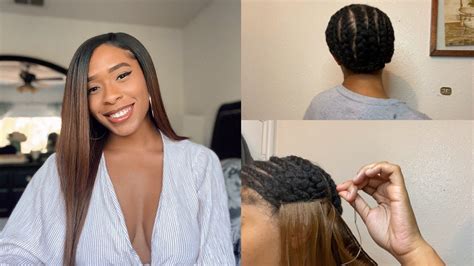 How To Side Part Sew In No Leave Out Youtube