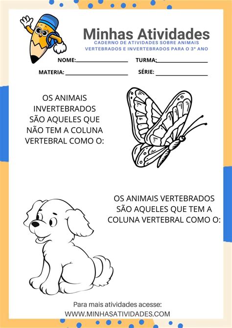 Atividades Sobre Animais Vertebrados E Invertebrados