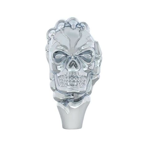 Shift Knob Chrome Metal Skull