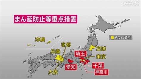 「重点措置」新たに適用4県 人出減少も 東京・大阪などは増加 新型コロナウイルス Nhkニュース