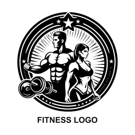 Premium Vector A Man And A Woman Doing Exercises With Dumbbells