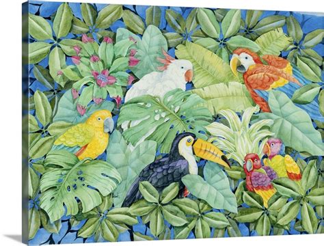 Tropical Birds Wall Art, Canvas Prints, Framed Prints, Wall Peels ...