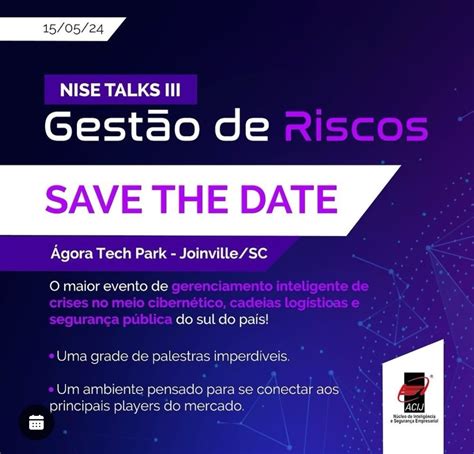 Vem A A Terceira Edi O Do Nise Talks Da Acij Evento Ser Realizado