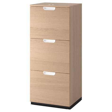 GALANT File cabinet, white stained oak veneer, 20 1/8x47 1/4" - IKEA