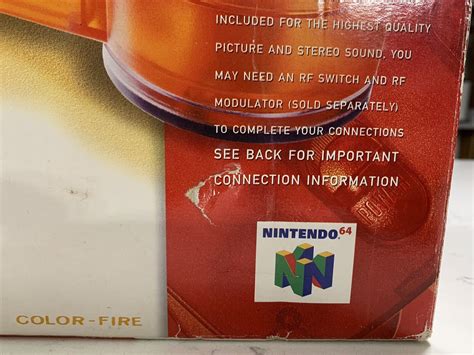 Fire Orange Nintendo 64 Mint Console In Box N64 Styrofoam Clean OEM EBay