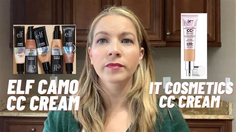 Elf Camo Cc Cream Vs It Cosmetics Cc Cream Review And Wear Test Youtube