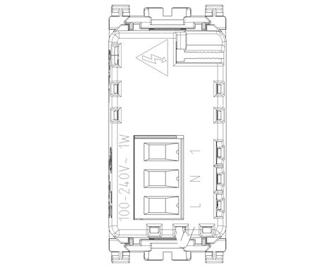 LED Auxiliary Emergency Lamp 1M 19398