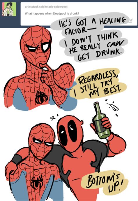 Ask Spider Man And Deadpool Deadpool And Spiderman Spiderpool Marvel Funny