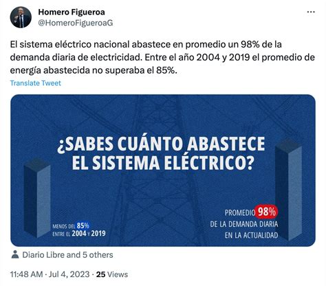 Homero Figueroa Asegura Sector Eléctrico Registró Anoche Su Mayor Demanda En Historia Rd El