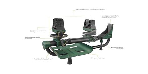 Caldwell Lead Sled Dft Rifle Shooting Rest With Adjustable