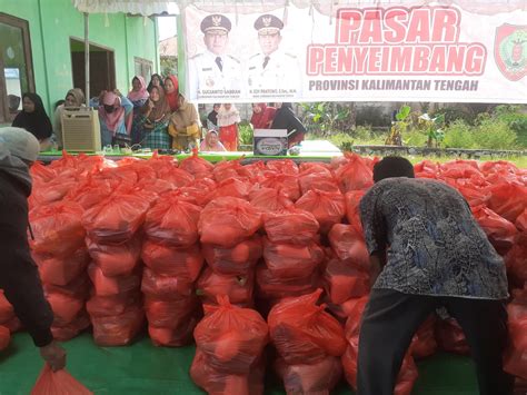 Tpid Prov Kalteng Gelar Pasar Penyeimbang Di Desa Pelangsian Inovasi