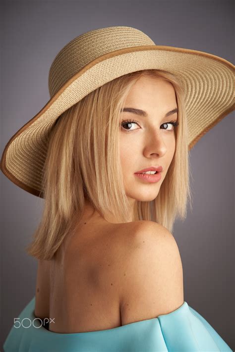 Wallpaper Alexander Vinogradov Women Hat Blonde Long Hair