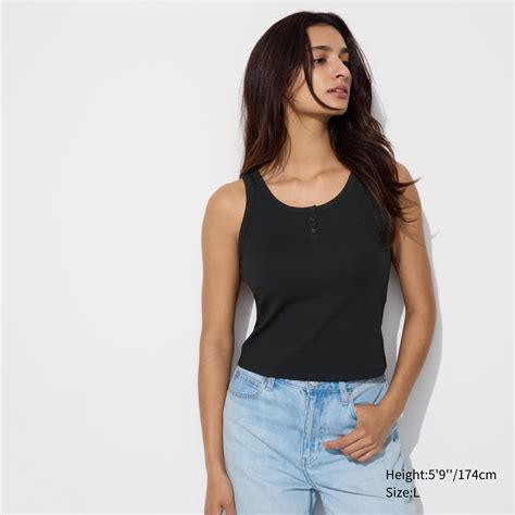 Check Styling Ideas Forairism Cotton Henley Cropped Bra Sleeveless Top