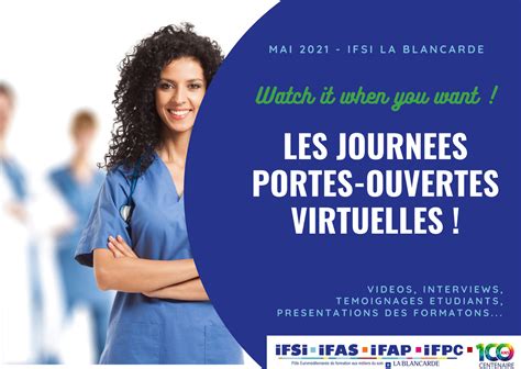 IFSI LA BLANCARDE LES JOURNEES PORTES OUVERTES VIRTUELLES DE LIFSI