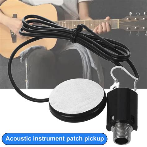 Nibolog Piezo Pickup Solid Reduce Interference With Audio Jack