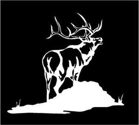 Bull Elk On Mountain Vinyl Decal By Eohvinyl On Etsy