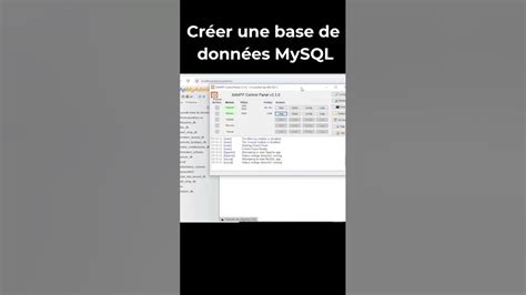 Créer Une Base De Données Mysql à Partir De Xampp Youtube