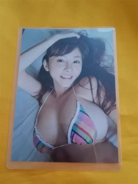 Carte Photo Anri Sugihara Gravure Japonaise Mod Le Bikini Sexy Lingerie Idol Eur